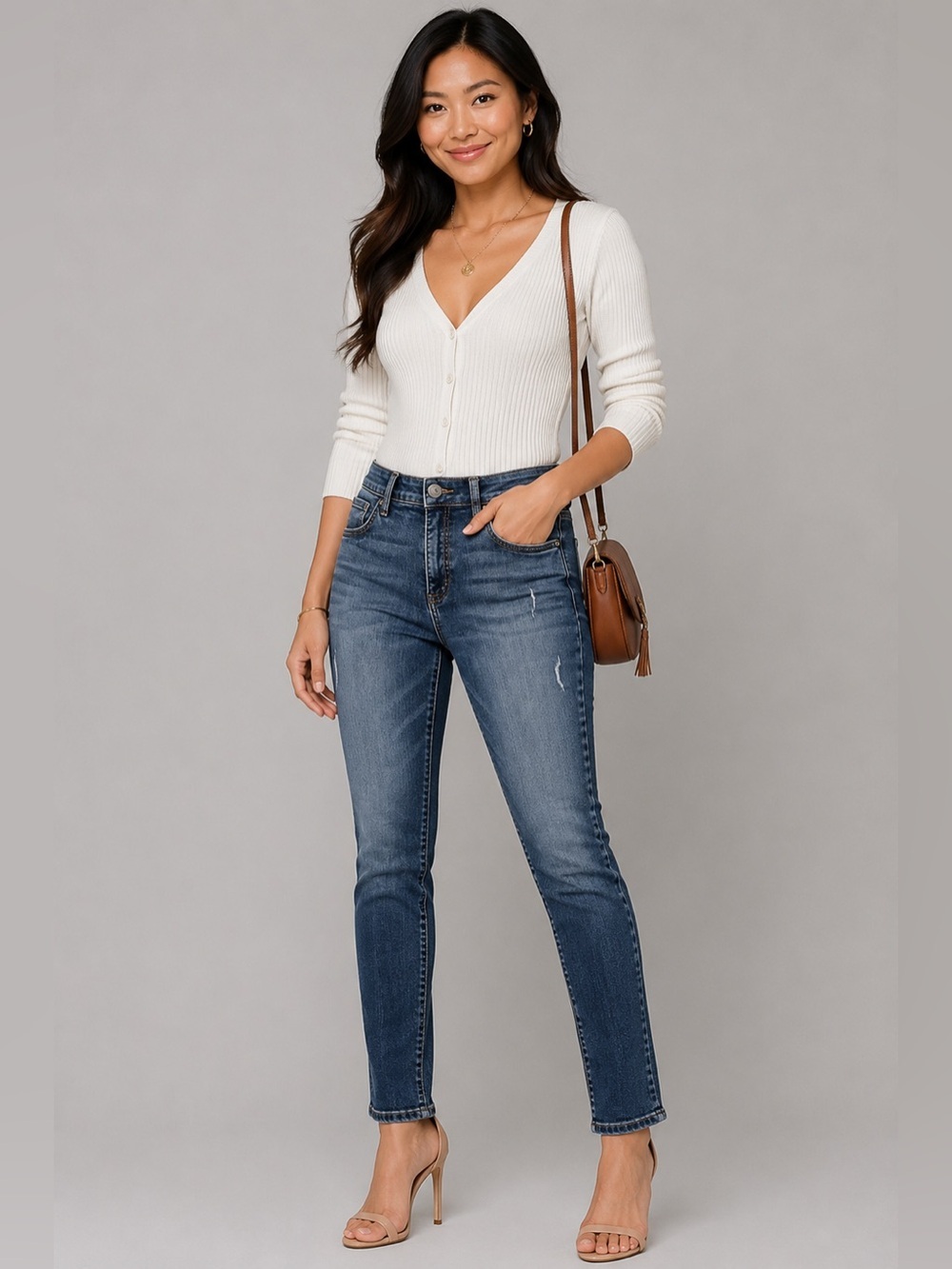 Kut From The Kloth Women's Size 6 Jeans Mia Fab Ab Toothpick Skinny Distressed